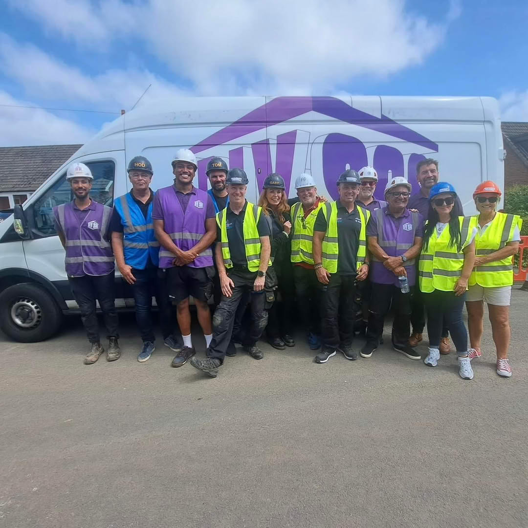 F.G. Welch team taking part in the DIY SOS build in Preston